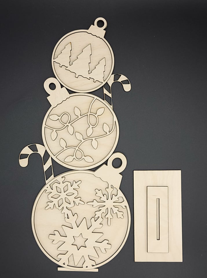 Stacked Ornaments/Present DIY kits
