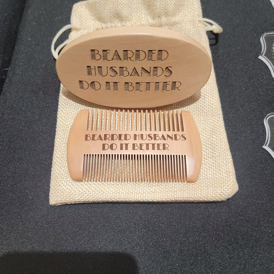 Beard Brush & Comb Set