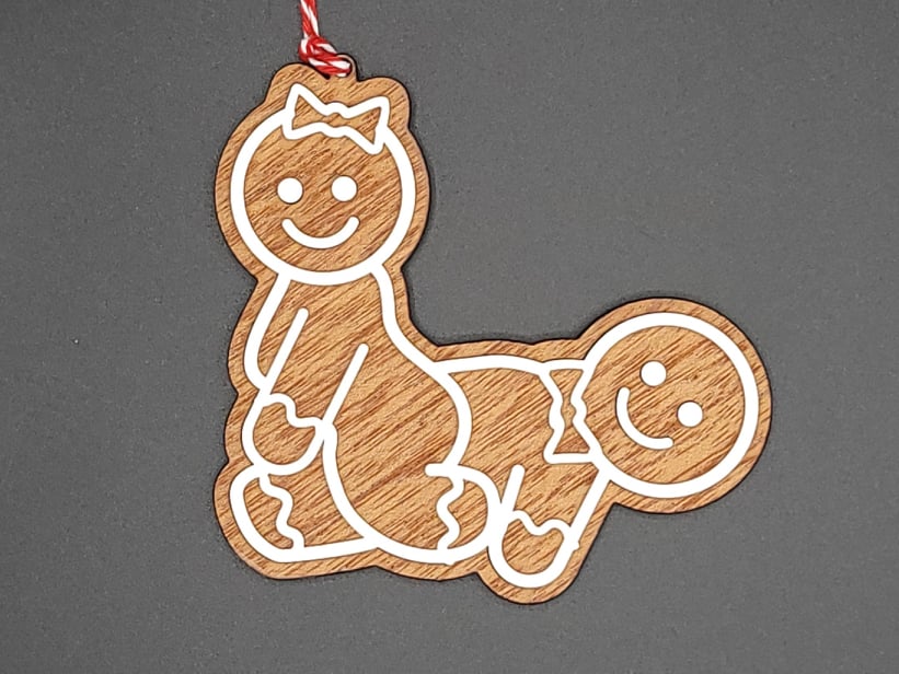 Naughty Gingerbread Ornaments