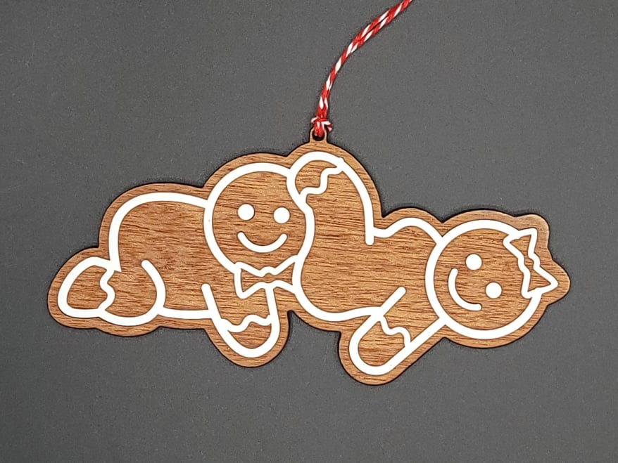 Naughty Gingerbread Ornaments